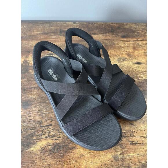 Skechers Women's Sz 10 Hands Free Slip-ins Go Walk Flex Glimmer Sandals Comfort - Picture 7 of 9